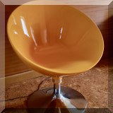 F19. Molded plastic and metal chair. 